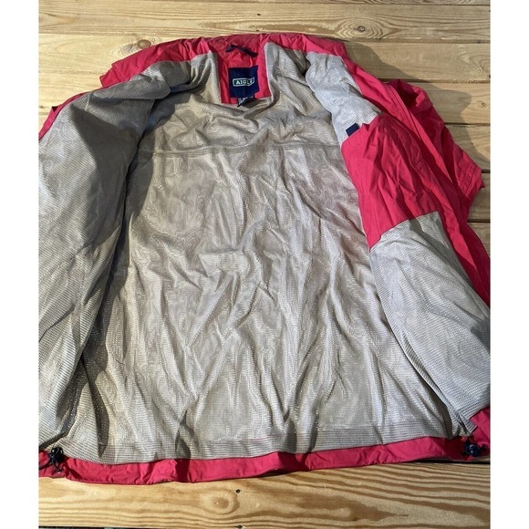 Aigle Hooded Jacket Size XL Women’s Red Full Zip - Picture 3 of 9